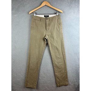 CC Filson Pants Mens 28x32 Tan Chino Khaki Trim Fit Straight Leg